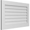 Ekena Millwork Vertical Surface Mount PVC Gable Vent: Non-Functional, w/3-1/2"W x 1"H, Standard Frame, 38"W x 24"H GVPVE38X2401SN - alternate 5